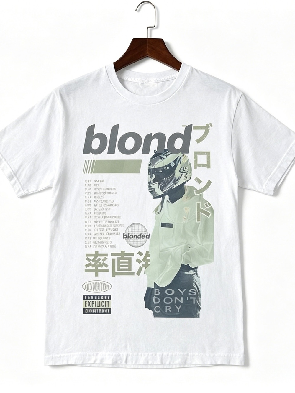 Frank Ocean Blond Album Vintage 90S Style Graphic Womens Mens T-shirt Unisex